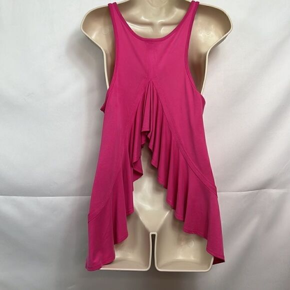 BP Pink ruffled Open Back sleeveless top size small EUC - Picture 6 of 12